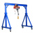 龙门架起重可移动手推简易工字钢吊架行吊1吨3吨小型龙门吊可拆卸 0.5吨【高2米宽2米】