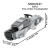 乐高积木 MOC星球大战系列飞艇机器人雪地飞车模型小颗粒摆件礼物 MOC2137-秩序沙地摩托车