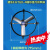MDUG上海排风扇FTA/FA60-4圆形强力排气扇通气风机换气扇低噪音 深灰色600-220V