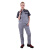 斯卡地尔（Scotoria）半袖工作服套装 分体式夏季半袖舒适高棉TC1501双灰色1套M码