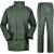 分体绿雨衣橄榄绿抢险救援户外保安执勤制式徒步雨衣Q 单位绿雨衣有口袋 M