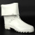 红叶耐油酸碱白色高筒劳保靴防水防油雨靴工作水鞋厨房防滑 白色 37