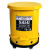 防火垃圾桶危废化学品钢制阻燃危险品废弃物实验室废品废液收集桶 14加仑/52.9升  西斯贝尔  黄色