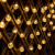 贝工 LED太阳能气泡球灯串 直径1.7cm 暖色 8档闪烁 户外满天星装饰氛围彩灯串 7米50灯