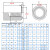 防水螺母柱密封不锈钢盲孔压铆螺母防水螺柱 浅黄色