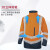 代尔塔 防寒服404010 高可视3合1风雪衣款 含内夹克 荧光橙 M