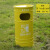 美式工业风户外景区公园分类垃圾桶商用铁艺创意大号民宿圆形油桶 黄色