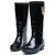 回力（Warrior）水鞋863女士款高筒雨靴塑胶全黑色水鞋 40码
