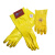 耐适达 防酸防碱防油防热防过敏内衬PVC浸塑手套907/双 黄色