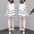 Kim sunja欧洲站夏季新款女装大码洋气时尚套装韩版宽松显瘦阔腿短裤两件套 白色 S
