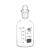 溶解氧瓶污水瓶250/500/1000ml BOD培养瓶玻璃标准口磨口带塞 透明单盖1000ml（其他牌）