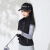 EG女童高尔夫马甲秋冬新款儿童服装 拉绒保暖 青少年golf衣服外套 黑色 130