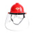 安全帽带面罩全脸防护透明PVC铝包防飞溅防冲击打磨化工面屏配件 配件PVC透明面屏1mm(1片)