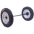 400-12加重型马车轮充气滚轮20寸工地拖车手推车带轴橡胶实心脚轮 加重型轴长1.1米内距900