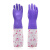 东亚手套 加绒PVC手套 808-4 L 紫色 10双装 紫色 L