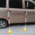 障碍物标志杆 足球标志杆 障碍汽车驾驶员练车杆绕桩 考车桩标杆 1.1KG橡胶底座+1.2米杆