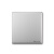 飞雕（FEIDIAO）插座面板 86型暗装 格韵系列（月光银） 空白面板 