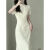 FQAQ喜婚礼服民袍年轻款修身优雅贵气风复古改良女2024年夏季 米白色 s建议100斤以内