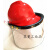 加气站耐低温防护面屏面罩液氮防冻面屏冲击安全帽 黄色头盔+面屏+支架