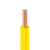 起帆电线电缆 BVR10平方国标家装进户铜芯电线单芯多股软线 黄色 1米