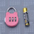 米茨  银色迷你数字密码锁箱包锁3个 32.8*49.1MM FQJ34