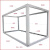 集装箱移动房定制住人彩钢房屋办公室户外简易组装可拆卸活动板房 白色框架 3x6x2.8m
