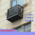 定制定制铝合金百叶窗空调外机保护罩 防雨百叶护栏格栅 灰色5匹4面盖板1200150700