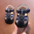 史努比春夏季0-1岁宝宝凉鞋3-6个月新生婴儿软底防滑包头不掉学步鞋 编织白色凉鞋学步鞋 内长11CM建议2-7个月