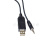 USB转TRRS 4极 3.5MM AJ 黑色 1.8m