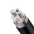 FIFAN 3+2铝电缆5芯铝电缆线YJLV22电压0.6/1KV铠装地埋线 3*120+2*70平方 一米价