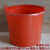 牛筋桶塑料桶水桶家用桶工地用老式桶挑水担粪尿桶耐摔 23升 红色桶 二个装