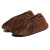 出极 加厚绒布鞋套 防尘鞋罩 耐磨防滑底鞋套 单位:双 亮棕色 