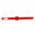 双岸 木工多功能划线尺 铝合金高度测量T型尺 红色木工划线器测量尺 蓝色短款划线尺 一个价 