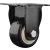 海斯迪克 黑色金钻轮 PVC双轴承家具轮轱辘办公椅轻音脚轮 2寸定向轮（4个起售）