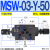 MSA单向MSB节流阀MSW-01-X-50叠加式02液压MSW-03 04 06代替YUKEN MSW-03-Y-50 默认