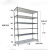 物料架 仓库不锈钢货架带轮线网移动置物架镀铬物料架展示架子MYFS 加强1518*355*1800*5层不含轮 平网
