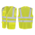 安大叔A751 / A736反光背心 骑行建筑工地交通安全警示反光马甲 A736荧光黄（加LOGO） 2XL 