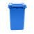 天枢50L垃圾桶带盖大容量大号塑料无轮回收分类商用户外室外办公室蓝色(可回收物)标准款无轮