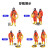 橙央（CHENGYANG）自吸式长管呼吸器过滤防毒尘面罩单双人便携式电动加风式空气呼吸 四人20米电动送风锂电池