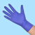 一次性乳胶手套加厚耐磨餐饮防水丁晴橡胶胶皮手套 S钻蓝加厚款橡胶100只