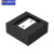 QLONDQ不锈钢明装地插座明装盒黑色十孔网络地面插座超薄防水明装地板插 十孔