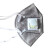 一护KN95口罩 带呼吸阀活性炭耳戴式 防粉尘颗粒物 9001V 20只装