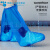 一次性防水鞋套雨天高位加厚防滑男女款透明隔离靴套耐磨塑料脚套 中筒 透明白10只+蓝色10只 均码
