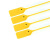 飞尔（FLYER）一次性标签扎带 物流封签扣 塑料封条 黄色 22×600mm 100条/包