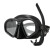 LZJV自由潜水镜低容积 深潜面镜 游泳潜水用品装备面罩浮潜套装 白色带支架单面镜