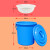 泔水干湿过滤分离带滤网垃圾桶大号厨房厨余茶水茶叶沥水潲水桶篮 红色50K型+沥水篮
