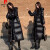 皮尔卡丹（pierre cardin）羽绒服女士大码2023新款黑色羽绒韩版长款亮面加厚外套高级感保暖 黑色 4XL 150斤-170斤