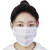 LISM无尘车间口罩口罩白色单双层透气绑带式可水洗面罩 白条纹口罩(单层)10只