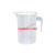 量桶 塑料量杯带刻度的大量桶毫升计量器容器克度杯奶茶店带盖透 500ml-新款pc量杯 (黑白双刻度