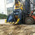 挖土机液压破碎斗双轴水泥块大石头粉碎斗混凝土挖土机碎石斗单轴 双轴20吨